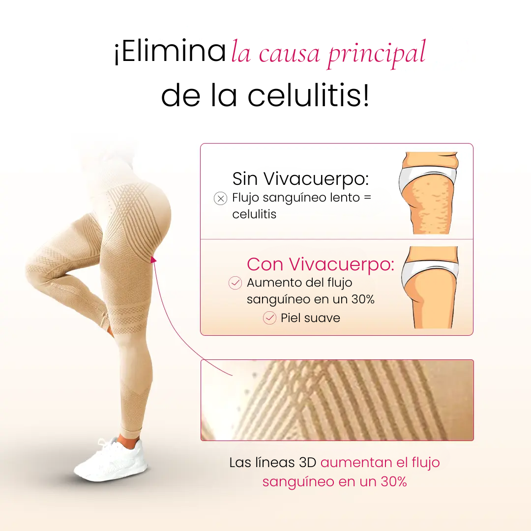 Leggings 3D VivaCuerpo™ - Gris Carbón
